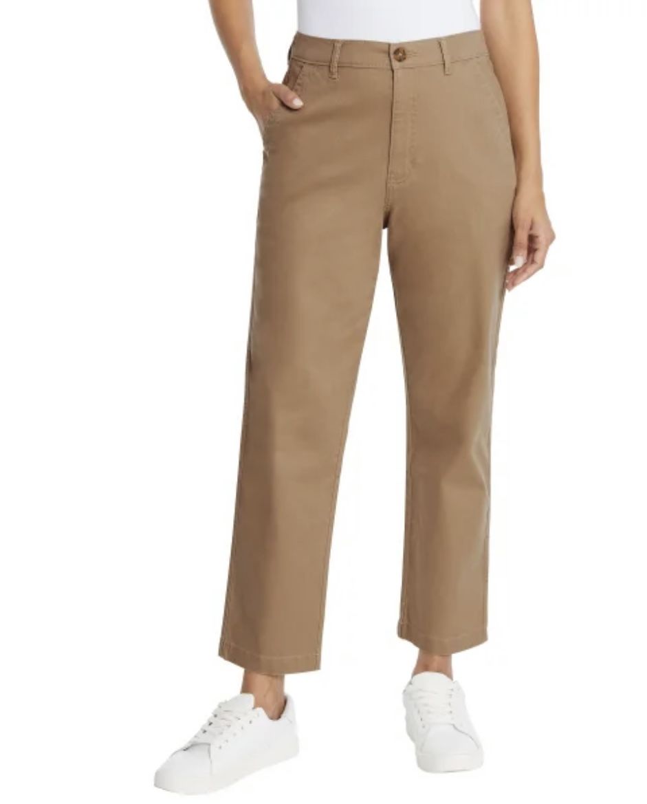 NWT G.H. Bass & Co. women Stylish Chino ankle Pants
