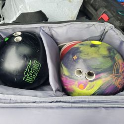 Two 15 Bowling Balls Used