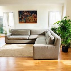 (Retails 15k) Restoration Hardware (RH) Beige Feather Sectional 🛻Delivery Available🛻