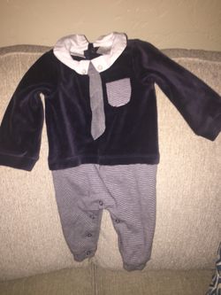 FAO Navy blue onesie outfit, 6 months