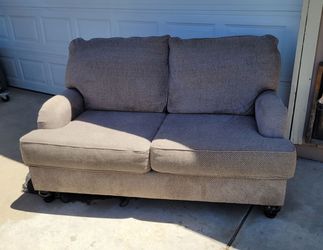 Gray tan couch