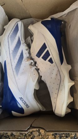 adidas Men's Adizero Electric Low Top Football Cleats Size 11 Blue White IE4377