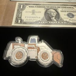 Tonka Front Loader 1 OZ Silver 1 Of Only 1000 Collectible 