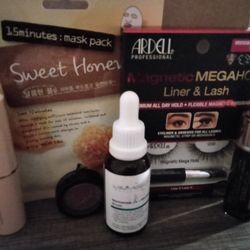 Face Mask, Face Cleanser, Foundation Stick, Eyelashes 