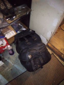 Vintage Harley-Davidson saddlebags