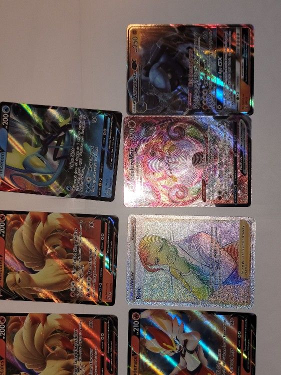 Pokemon Trading Cards From 2012 To 2021 Rare Holos V-max Gx Rainbow All Types Make An Offer Also Open To Trades