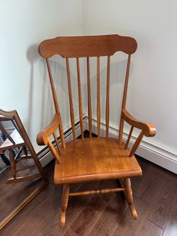 Wooden rocking chair