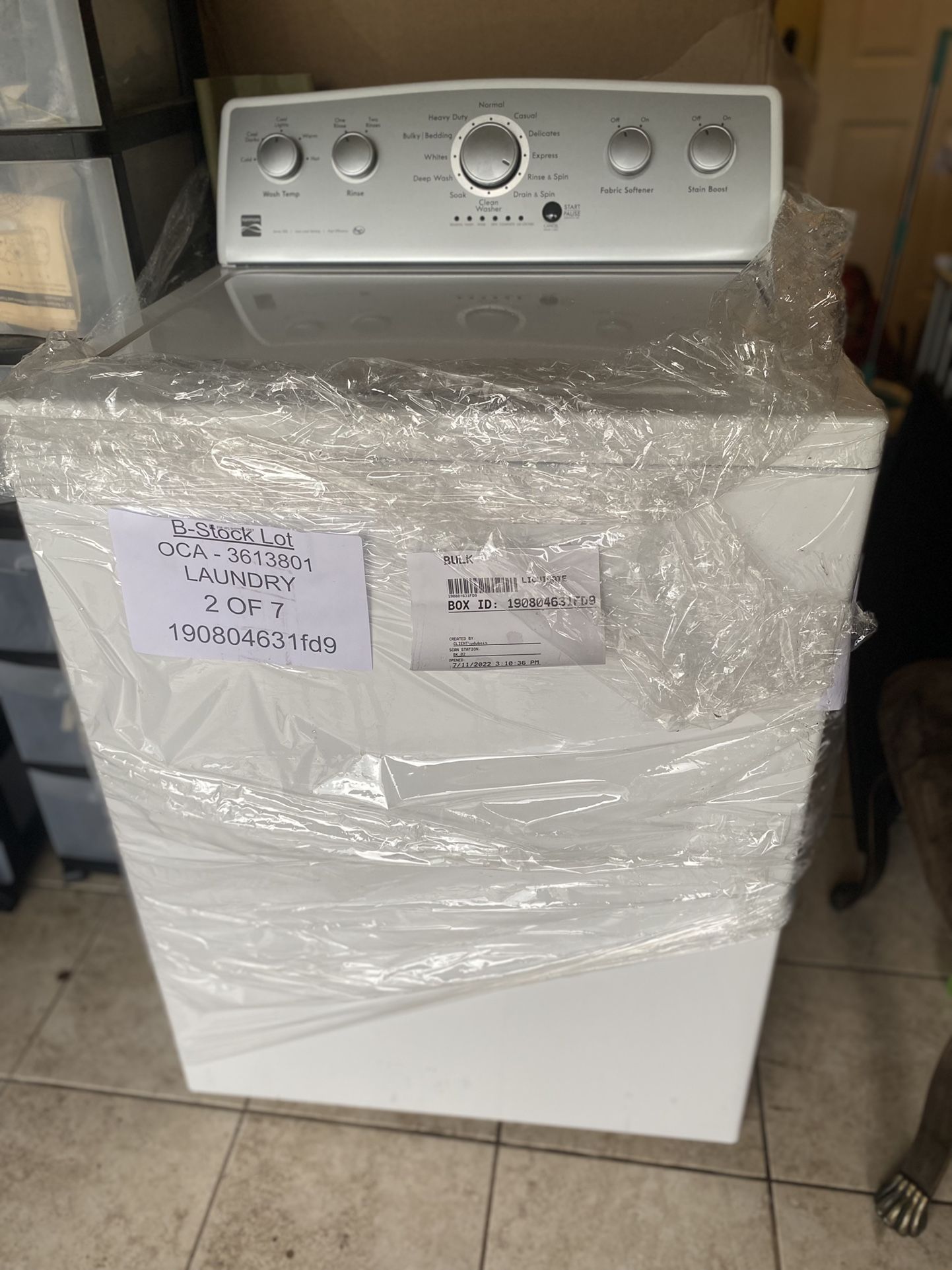 Brand New Open Box Kenmore Washer