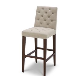 3 TUFTED BAR STOOLS 