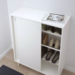 IKEA MACKAPÄR Shoe/storage cabinet, white, 31 1/2x13 3/4x40 1/8 "