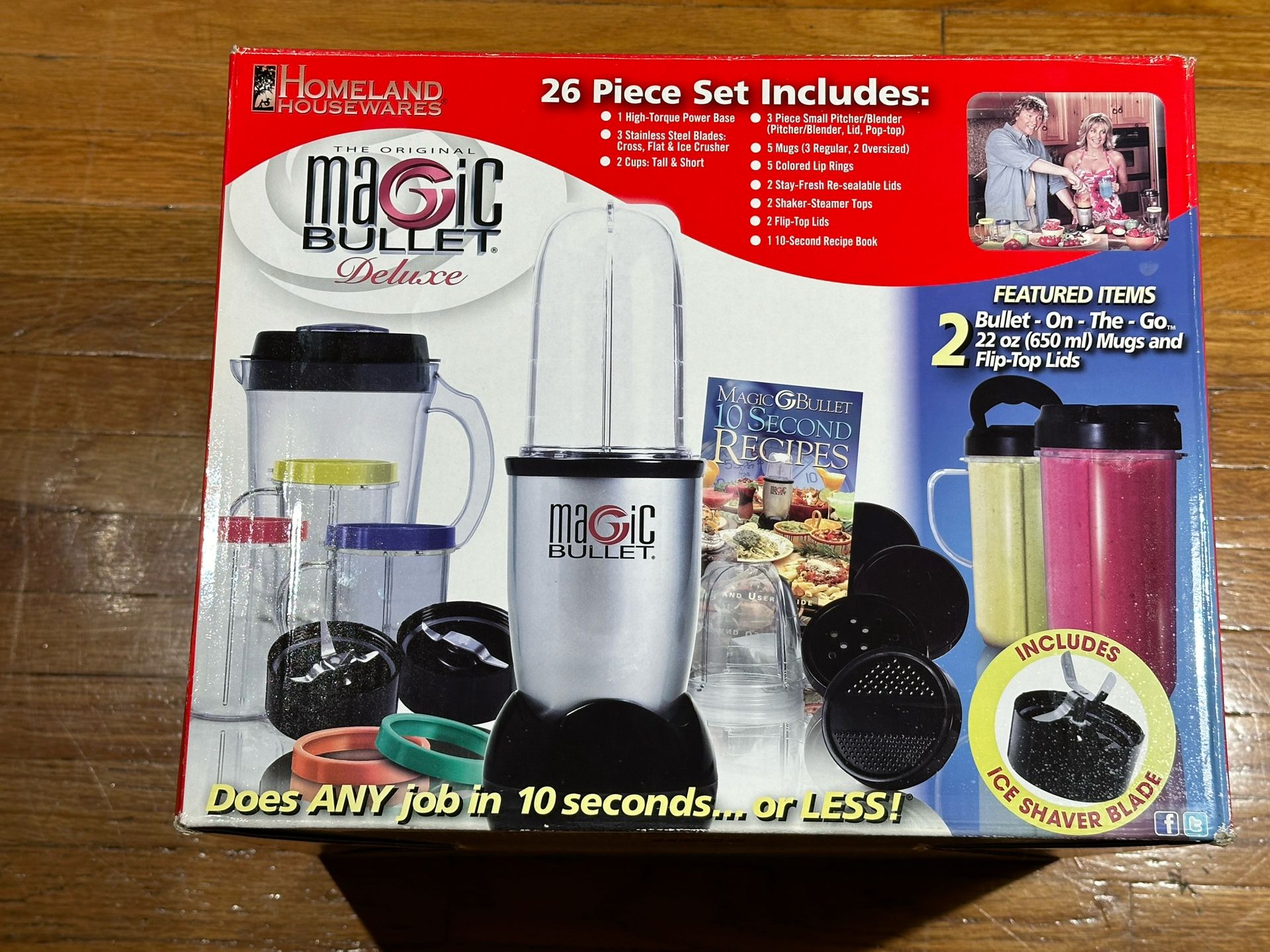 The Original Magic Bullet Deluxe by Homeland Housewares 26 piece set