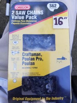 2 saw chains value pack 16” - 2 for $25.00