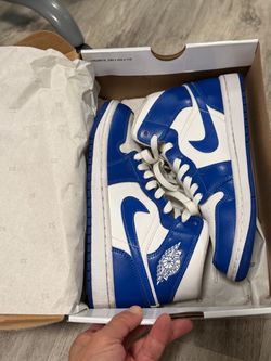 Women’s Air Jordan 1 Mid "Hyper Royal / Kentucky Blue" – Size 7
