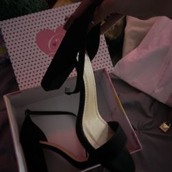 black heels