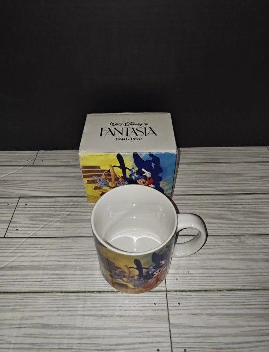 Walt Disney Mickey Mouse Fantasia Sorcerer's Apprentice Coffee Mug Cup 12oz