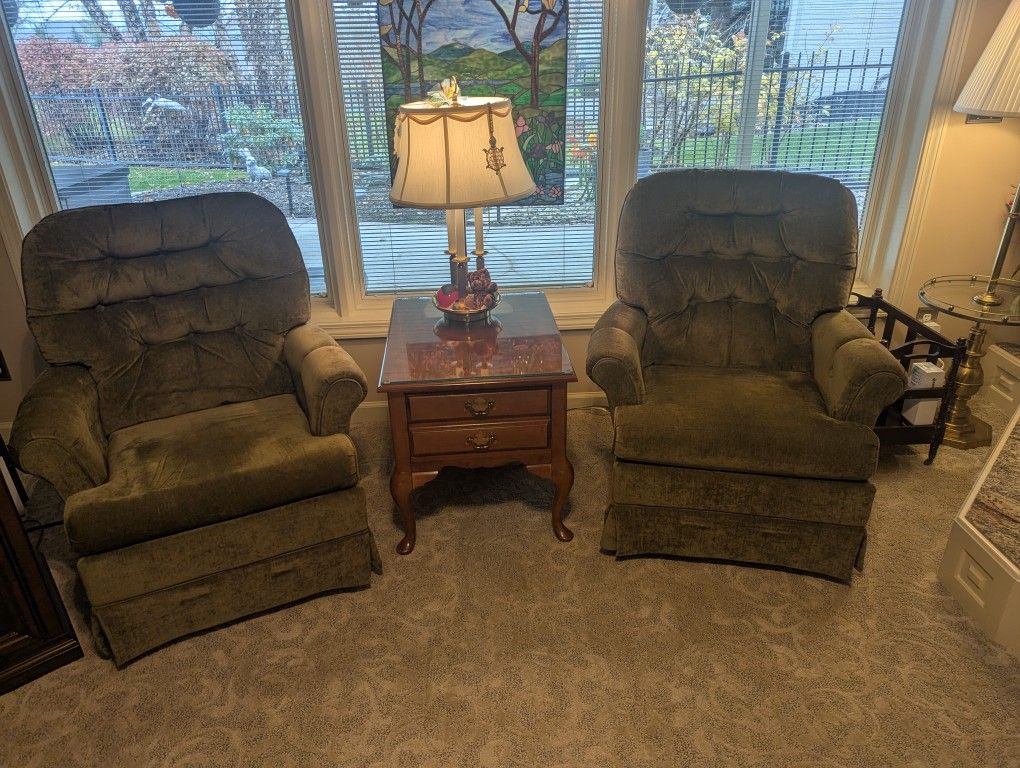 Swivel Rocker Arm Chairs
