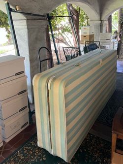 Free king mattress (2x twin) and king bed frame