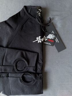 Civil Regime Black Top with Rose Graphic Size S