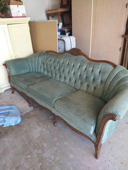 Italian made Sofa. Reupholstered to look new. Originally Owner Bought In the 80's. Excellent condition. Asking $500.00