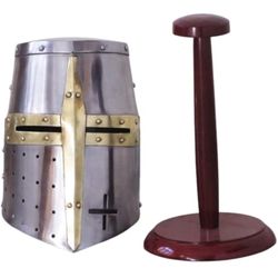 Medival Crusader Helmet N Shield 