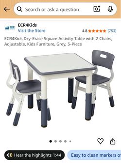 ECR4kids table & chairs