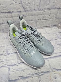 Under Armour Mens Yard Low MT Gray Baseball Metal Baseball Cleats Size 11.5 Bryce Harper