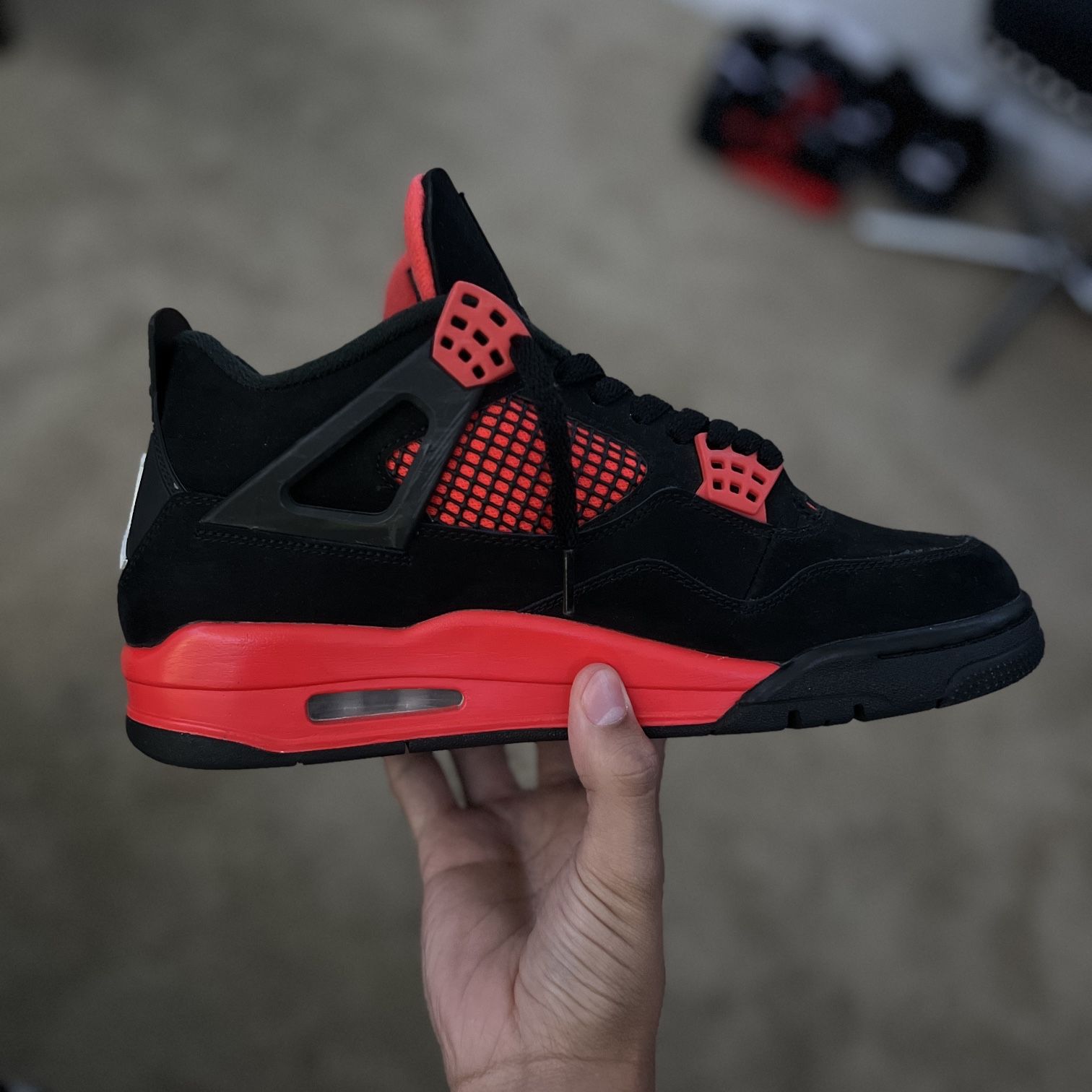 Nike air Jordan 4 Red Thunder Crimson Jordan 4 Retro Red Thunder 