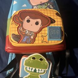 Buz And Woody Loungefly Backpack USED