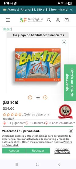 SimplyFun Bank It! Board Game