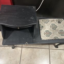 Antique Telephone Desk 