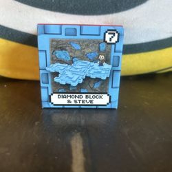 MCDONALDS HAPPY MEAL MINECRAFT MOVIE HAPPY MEAL DIAMOND BLOCK & STEVE #7