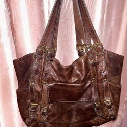 Vintage Brown Buckle Kooba Bag