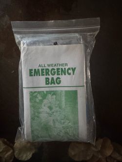 Mylar Emergency Bag Blanket Silver Lightweight All Weather Camping