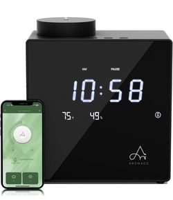 2026 Smart Waterless Diffuser, 2000 Sq.Ft Cold Air Scent Machine with Clock & Environmental Display | 7 Fragrance Levels, 9 Timer Settings, Hotel Coll