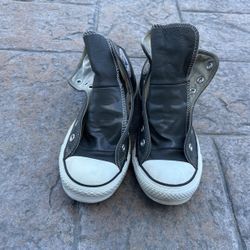 Converse All Star Hi Leather Size 6 Men’s/ 8 Women’s  Charcoal Grey Brand New 