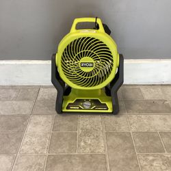 Ryobi PCL811 7.5in Hybrid Fan W/ Battery And Charger 