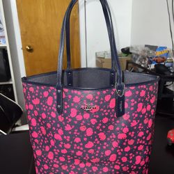 Coach Reversible Tote Bag Prairie Calicó Print 