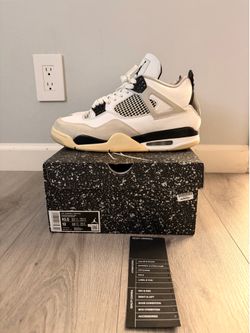 Air Jordan 4 “Military Black” (USED & YELLOW SOLES) - Size 10.5