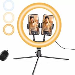 12" Selfie Ring Light with Stand for iPhone Android, Selfie Light Ring YouTube Video Tiktok Makeup Photography Live - BRAND NEW IN BOX 