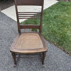 Antique  Oak Child’s Rocking Chair