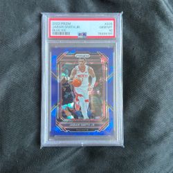 2022 Prizm Jabari Smith Jr Blue Ice /125 Psa 10