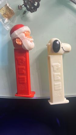 Vintage PEZ Dispensers Santa and Snoopy