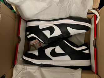 Nike Dunk Low Black White Panda Sneakers Size 15