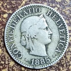 1885 Switzerland 10 Rappen