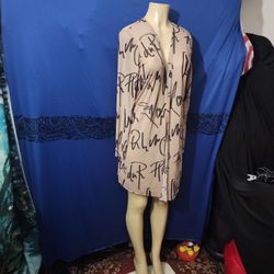 New  Brown and Black  Cardigan  Size Large 