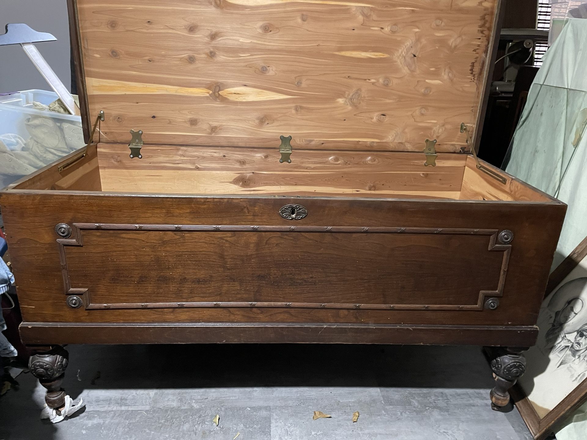 Antique Cedar Hope Chest Blanket Chest
