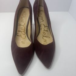 Sam Edelman 'Tonia' Deep Burgundy Heels Size 9M 