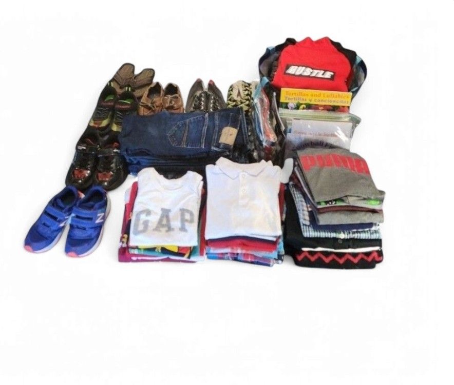 Boys (5-8) Clothing & Shoes Lot