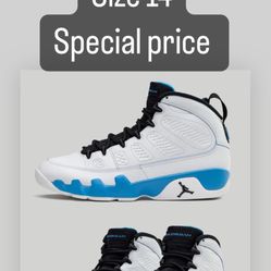 Jordan 9 Powder blue  Men Size 14 Special Price 