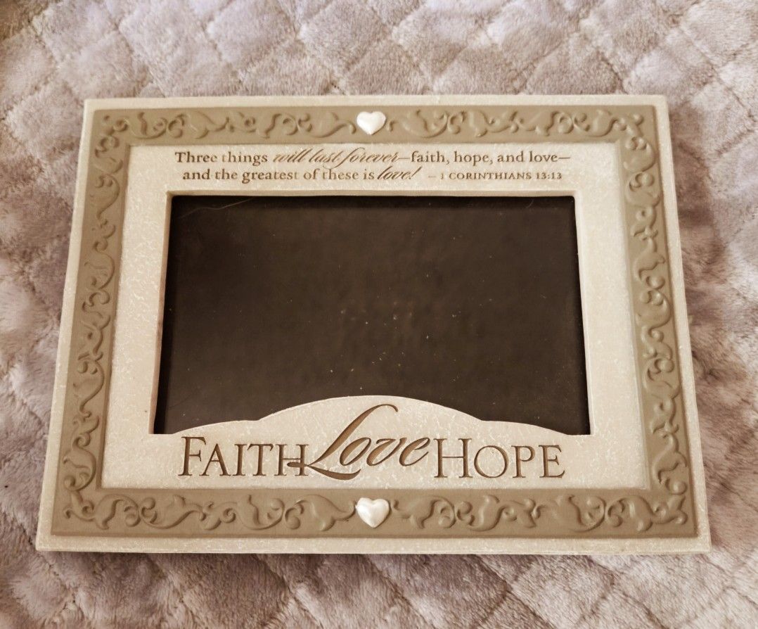 Faith Love Hope Picture Frame